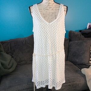 Motherhood Maternity Crochet Mini Dress, XL